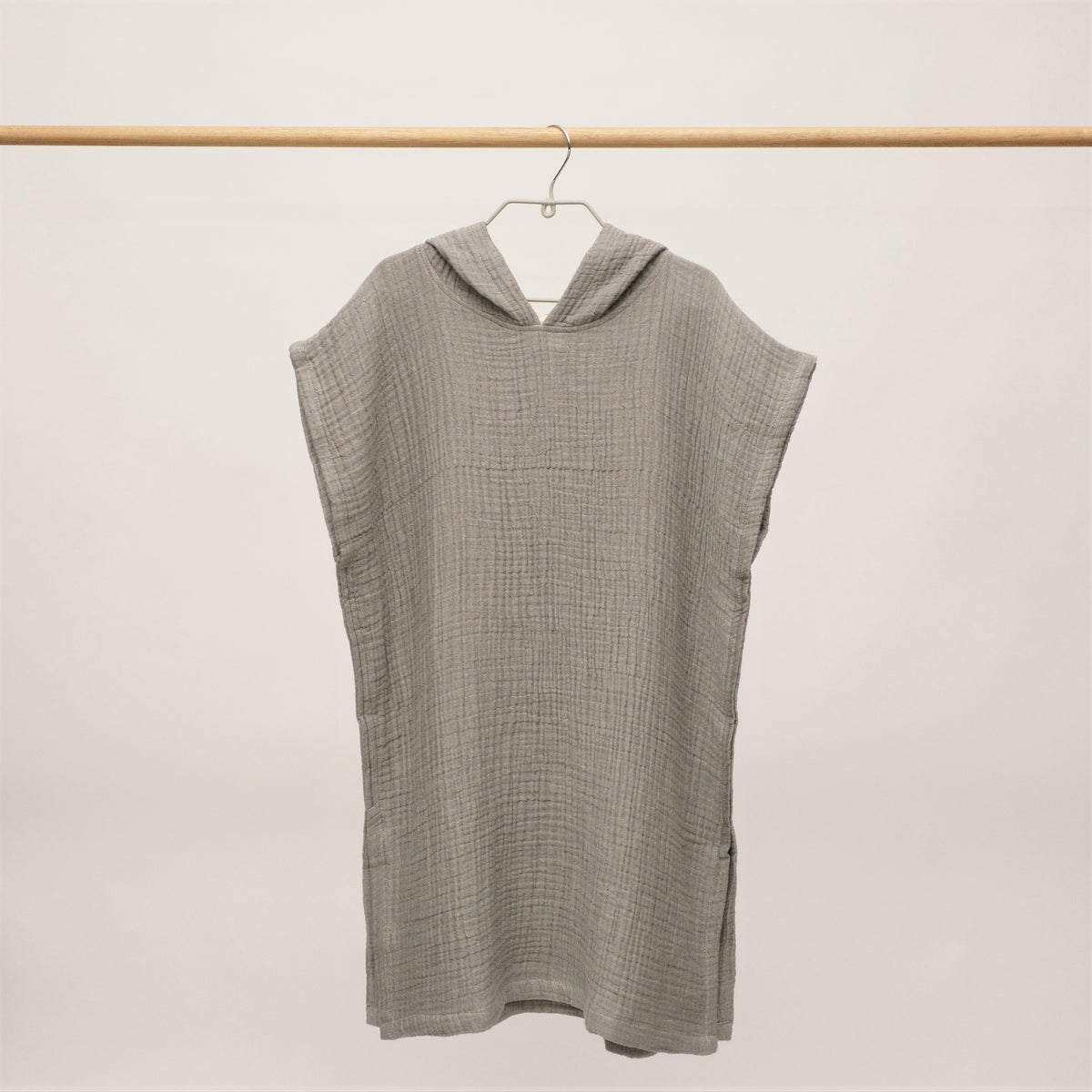Flow Kids Poncho S/M | Charcoal Grey by ANZA TEXTILE COMPANY (anza-flow-kids-poncho-charcoal-grey-m-l)