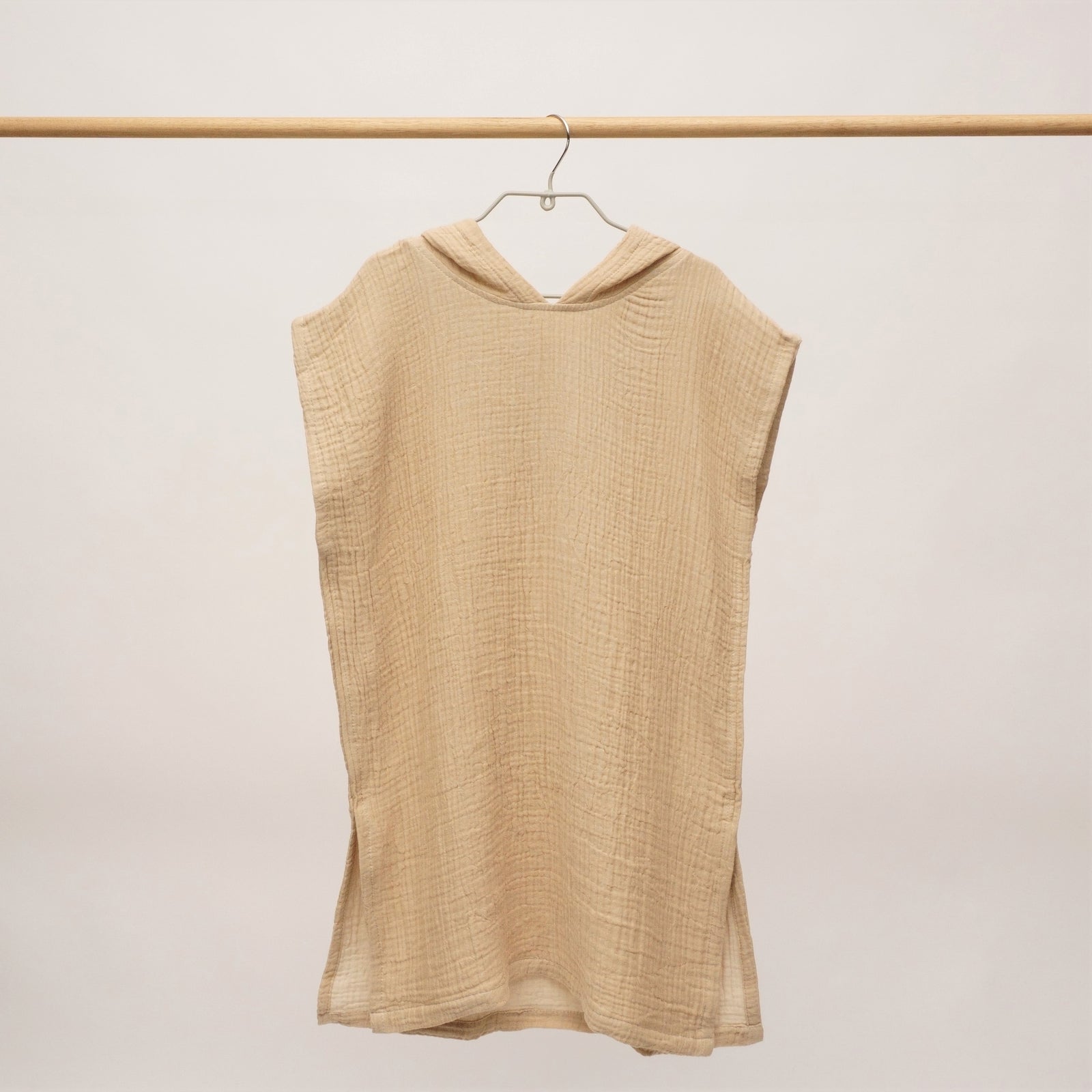 Flow Kids Poncho S/M | Mustard by ANZA TEXTILE COMPANY (anza-flow-kids-poncho-mustard-m-l)