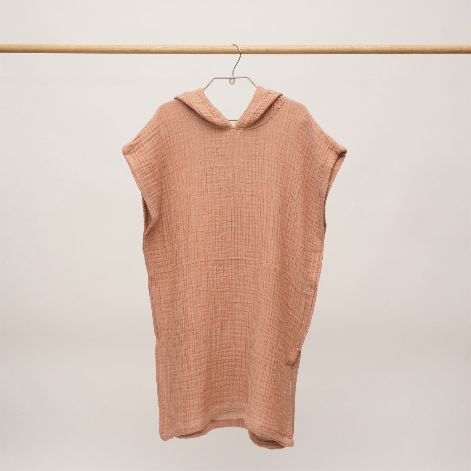 Flow Kids Poncho S/M | Terracotta by ANZA TEXTILE COMPANY (anza-flow-kids-poncho-terracotta-m-l)