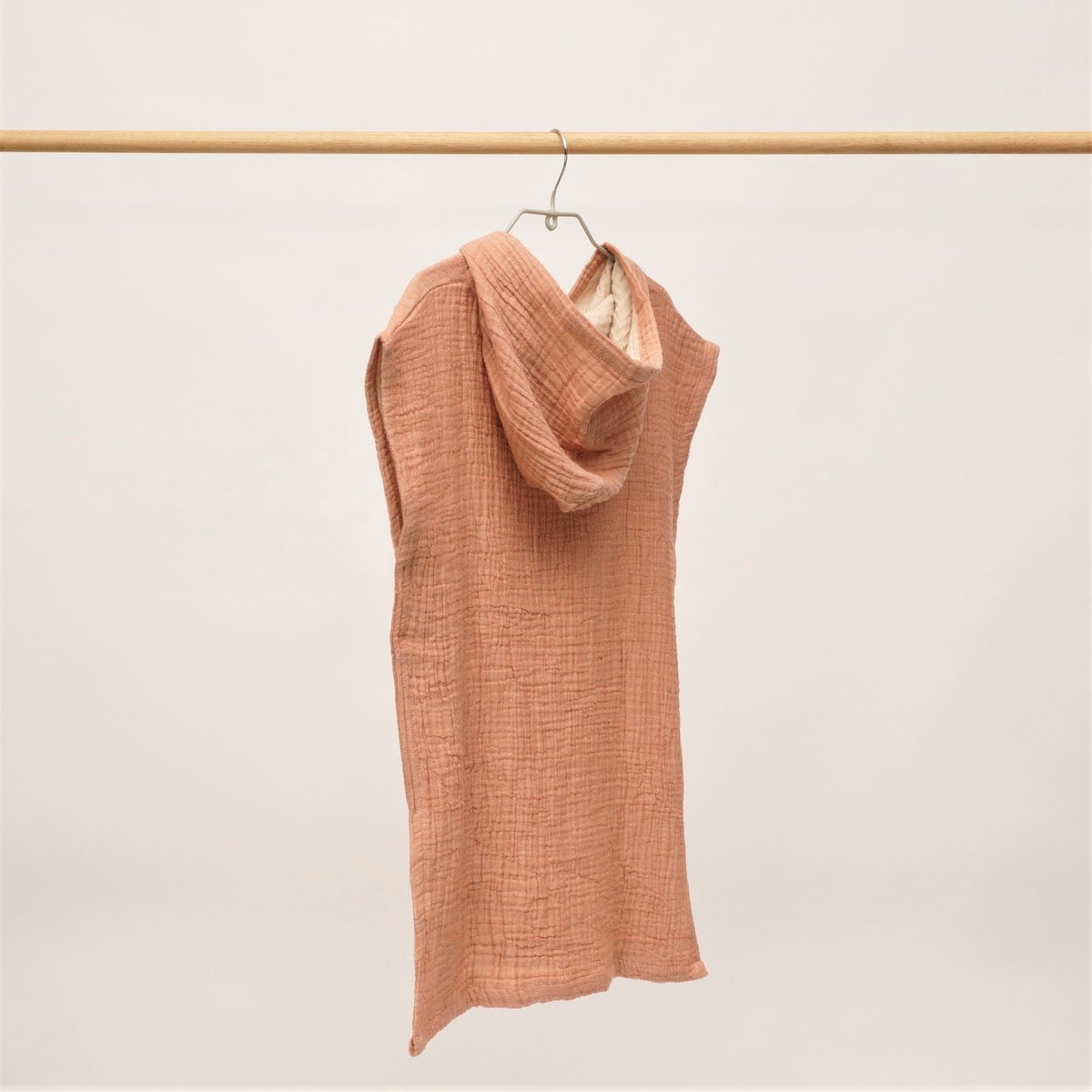 Flow Kids Poncho XS/S | Terracotta by ANZA TEXTILE COMPANY (anza-flow-kids-poncho-terracotta-s-m)