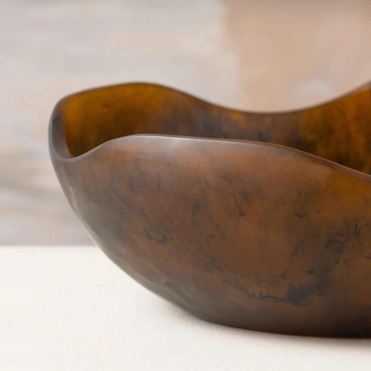 Flow Resin Salad Bowl S | Earth by SAARDÉ (flow-salad-bowl-s-earth)