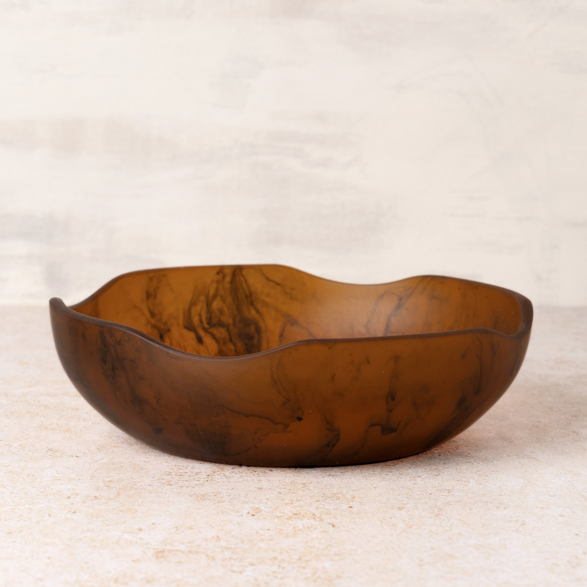 Flow Resin Salad Bowl S | Earth by SAARDÉ (flow-salad-bowl-s-earth)
