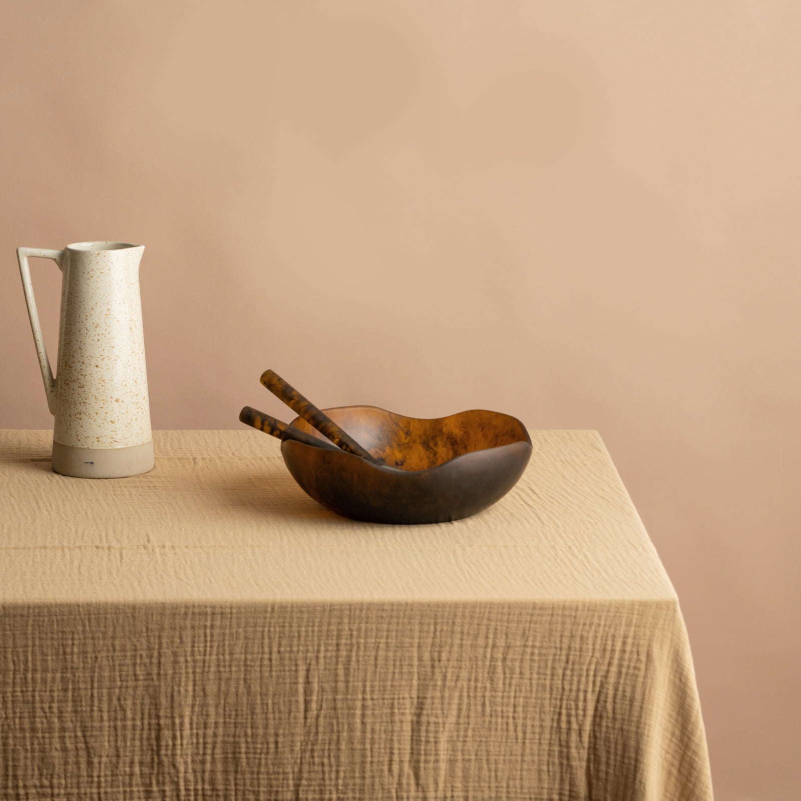 Flow Resin Salad Bowl S | Earth by SAARDÉ (flow-salad-bowl-s-earth)