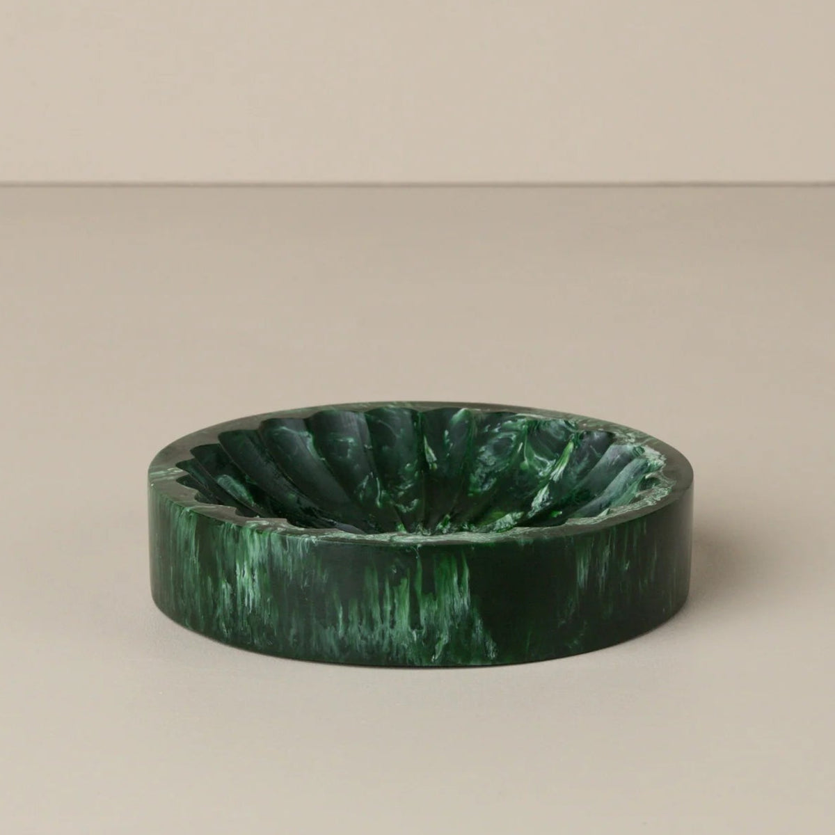 Flow Resin Trinket Dish | Dark Jade by SAARDÉ (flow-resin-trinket-dish-shell-copy)