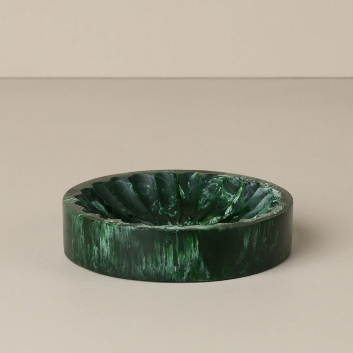 Flow Resin Trinket Dish | Dark Jade by SAARDÉ (flow-resin-trinket-dish-shell-copy)