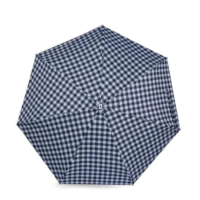 Micro Umbrella - Black Gingham
