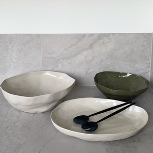 Haan Serving Bowl M | Cashmere