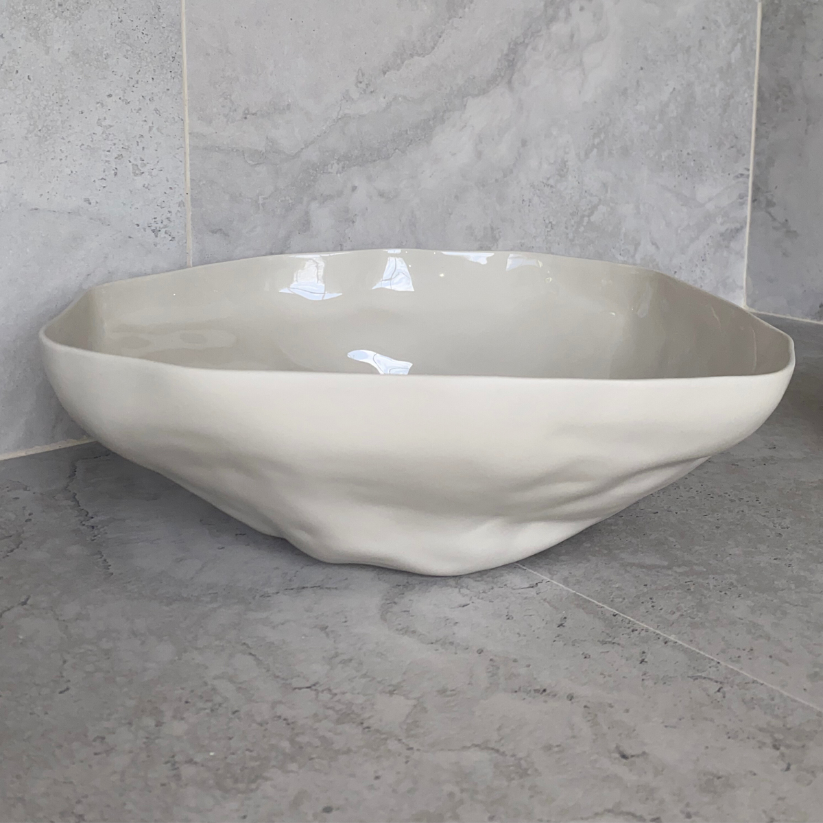 Haan Serving Bowl L | Cashmere