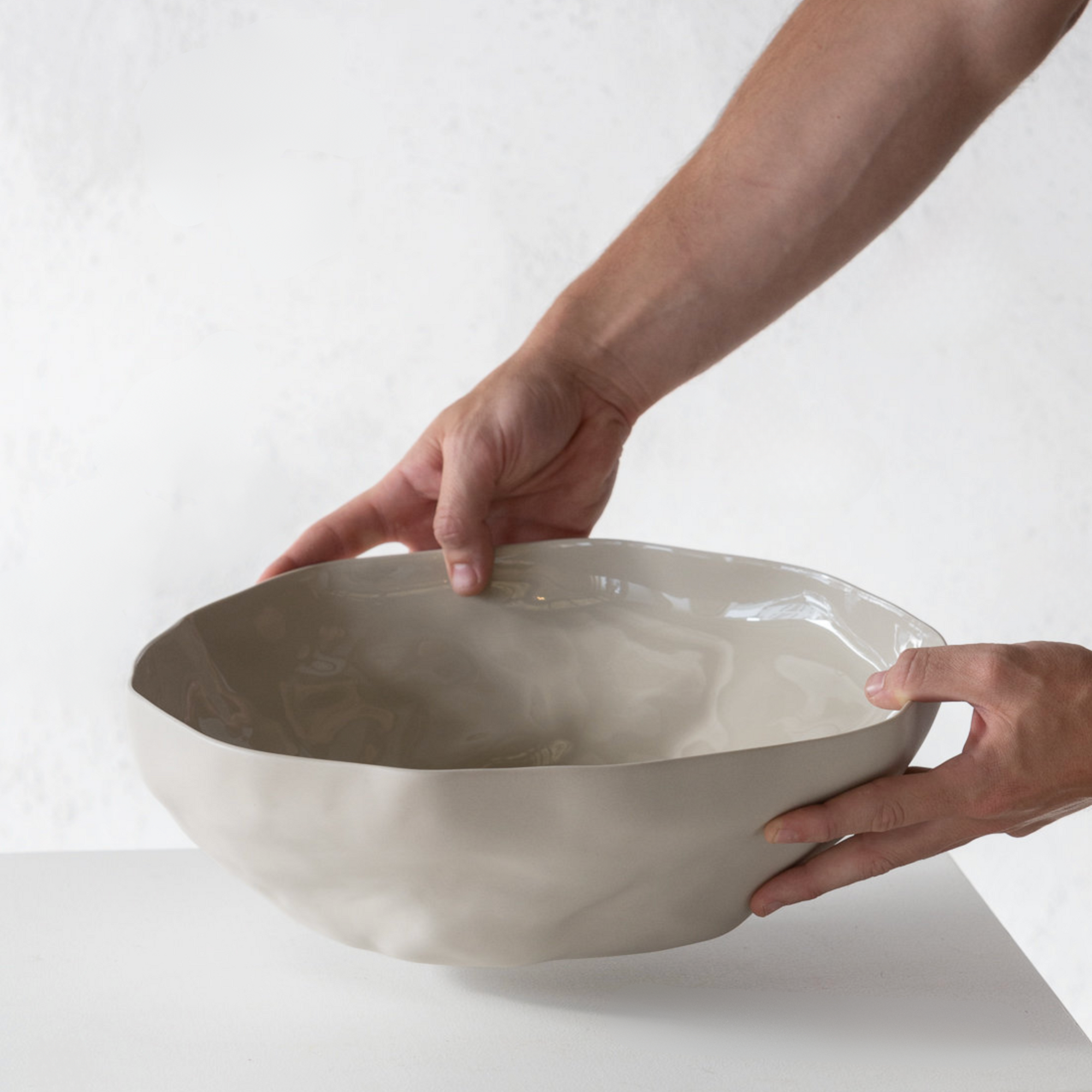 Haan Serving Bowl L | Cashmere