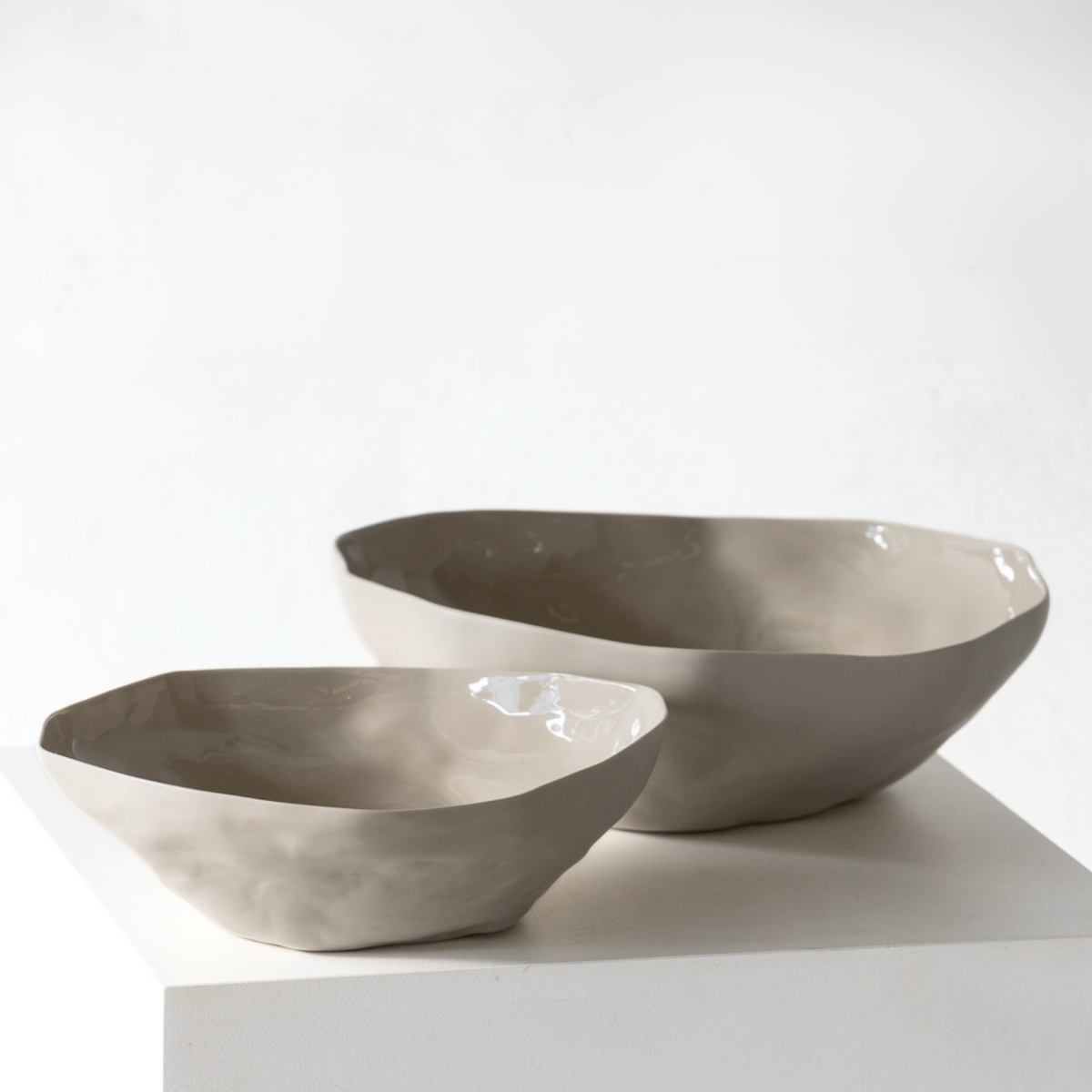 Haan Serving Bowl L | Cashmere
