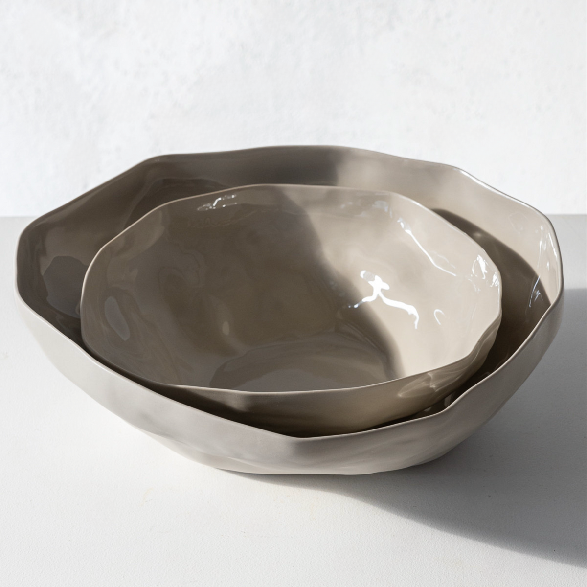 Haan Serving Bowl L | Cashmere