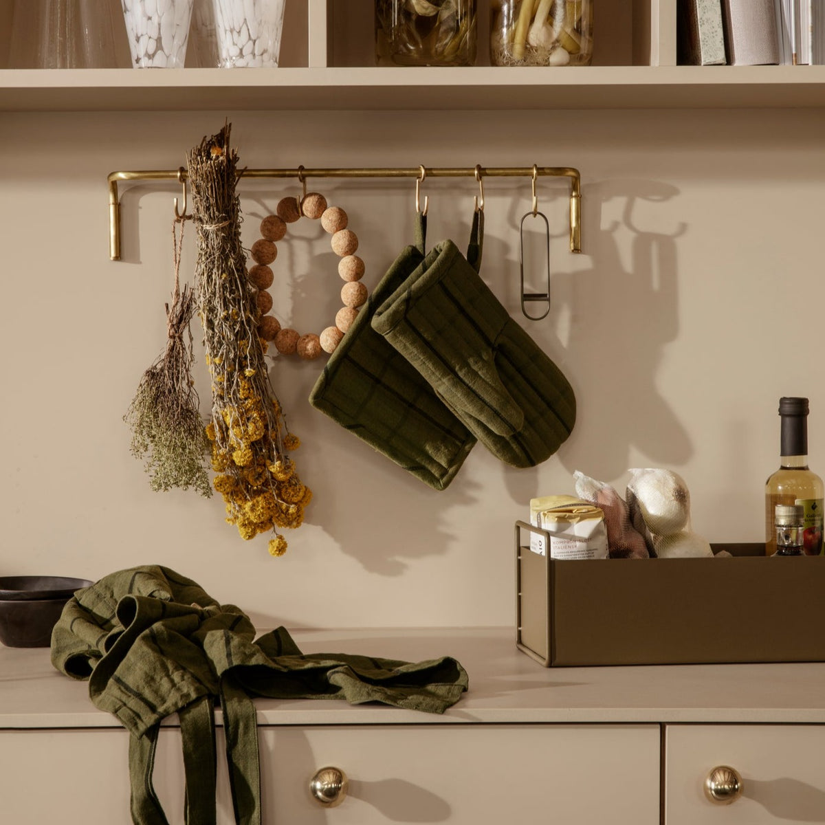 Hale Oven Mitt | Green/Black Chair by FERM LIVING (hale-oven-mitt-green-black-chair)