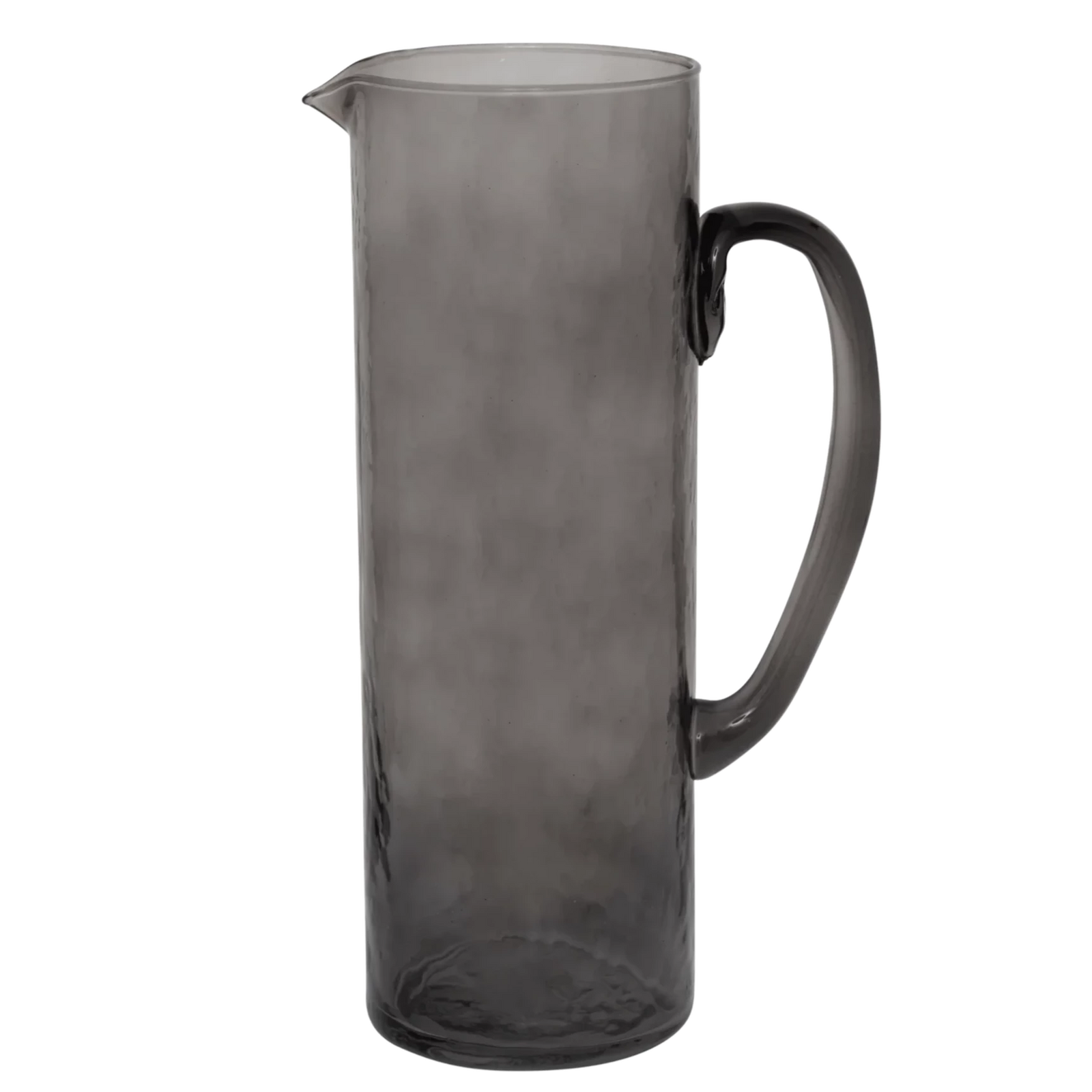 Hammered Glass Jug | Ebony