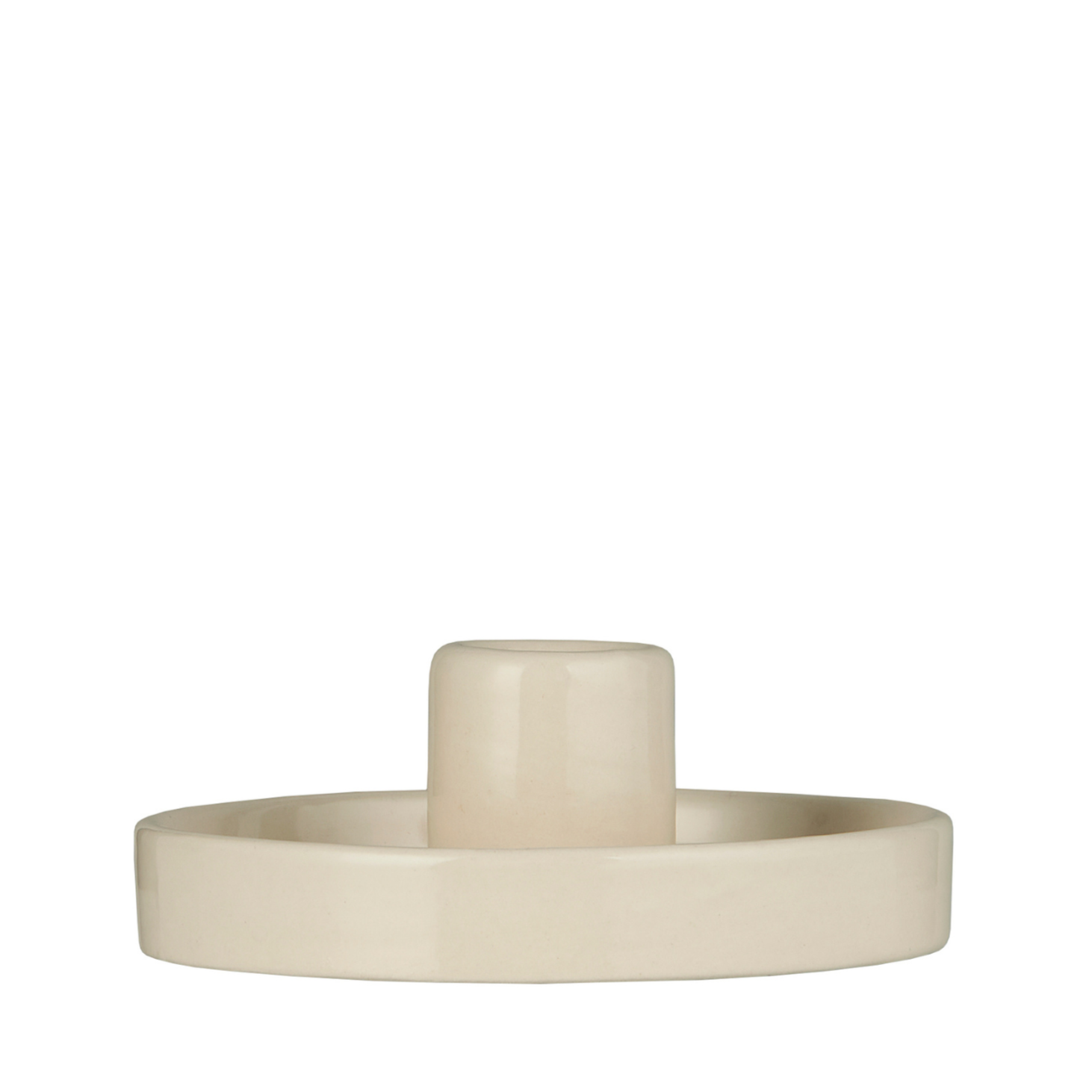 Ceramic Candle Holder - Chalk by IB LAURSEN (ib-laursen-candle-holder-f-dinner-candle-nude)