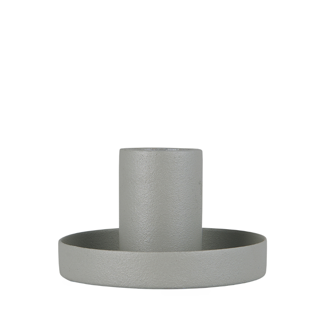 Candle Holder - Grey by IB LAURSEN (ib-laursen-candle-holder-f-dinner-candle-grey)