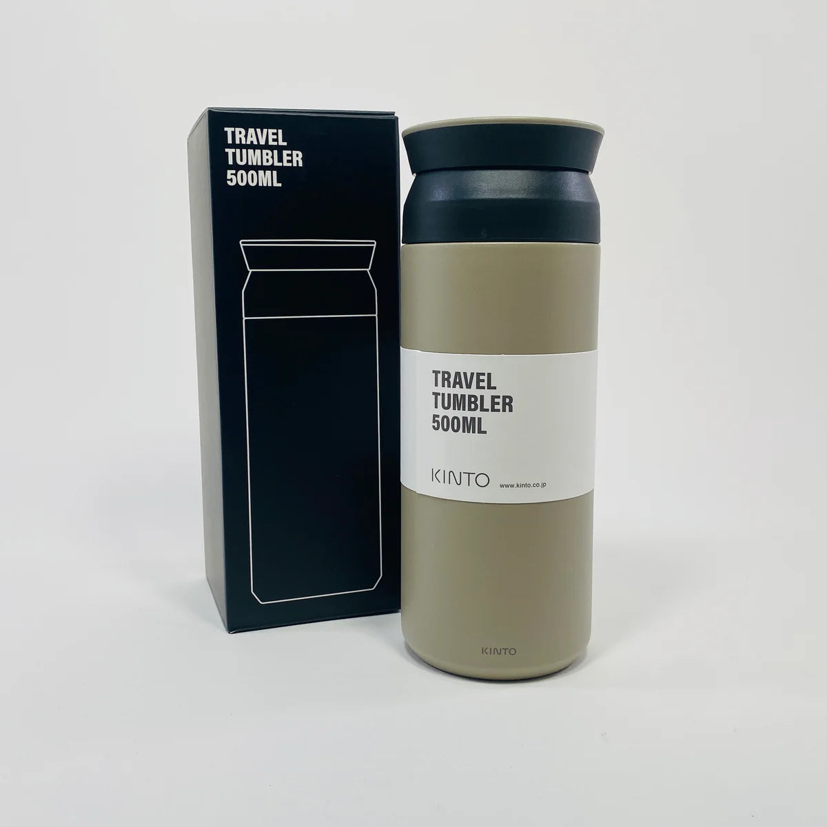 Kinto Travel Tumbler 500ml | Sand Beige by KINTO (kinto-travel-tumbler-500-sand-beige)