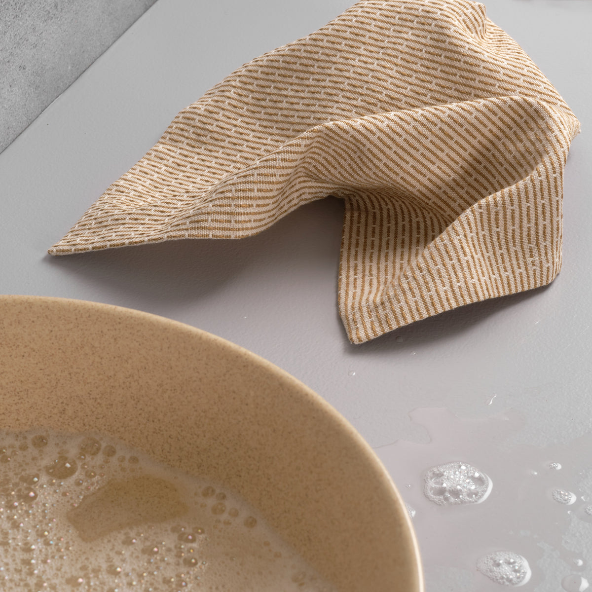 Kitchen Cloth | Stone/Khaki by THE ORGANIC COMPANY (the-organic-company-kitchen-cloth-stone-khaki)