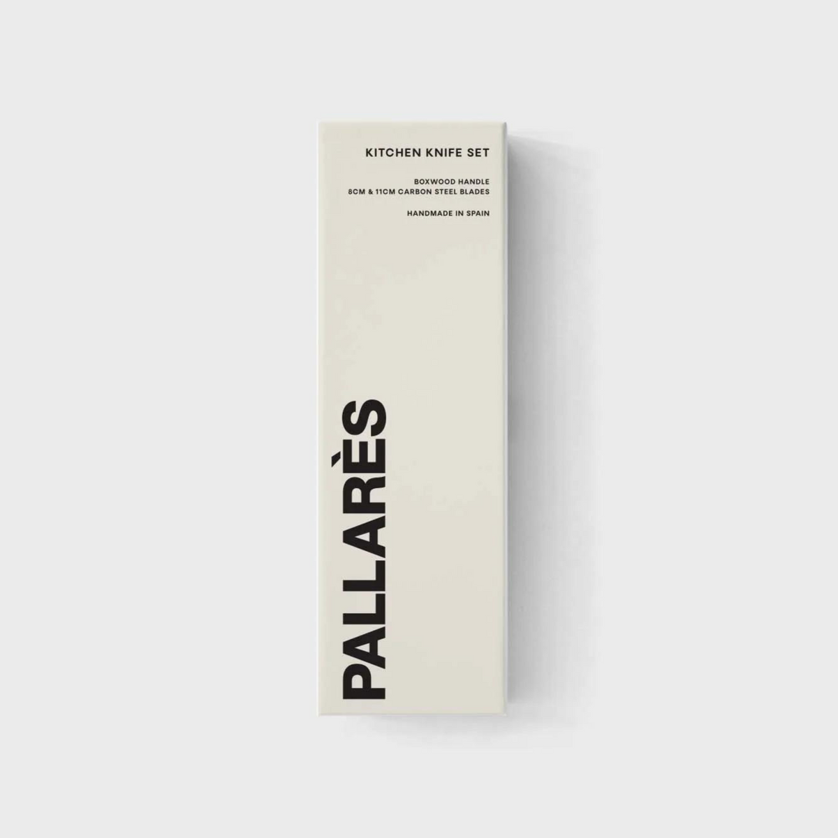 Boxwood Carbon Steel Kitchen Knife Set | 8cm & 11cm by PALLARÈS (pallares-kitchen-knife-set-8cm-11cm-carbon-steel)