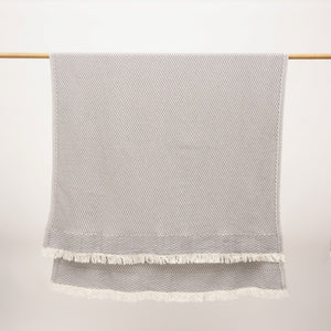 Kuntik Turkish Towel | Charcoal Grey