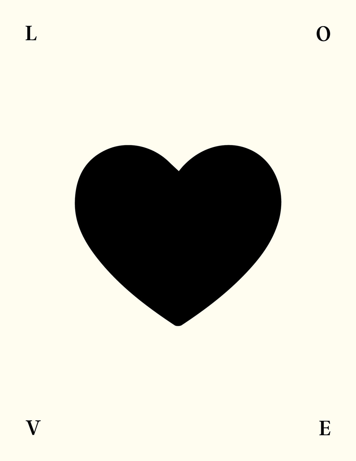 Card | Love Typography by LETTUCE (card-love-typography)