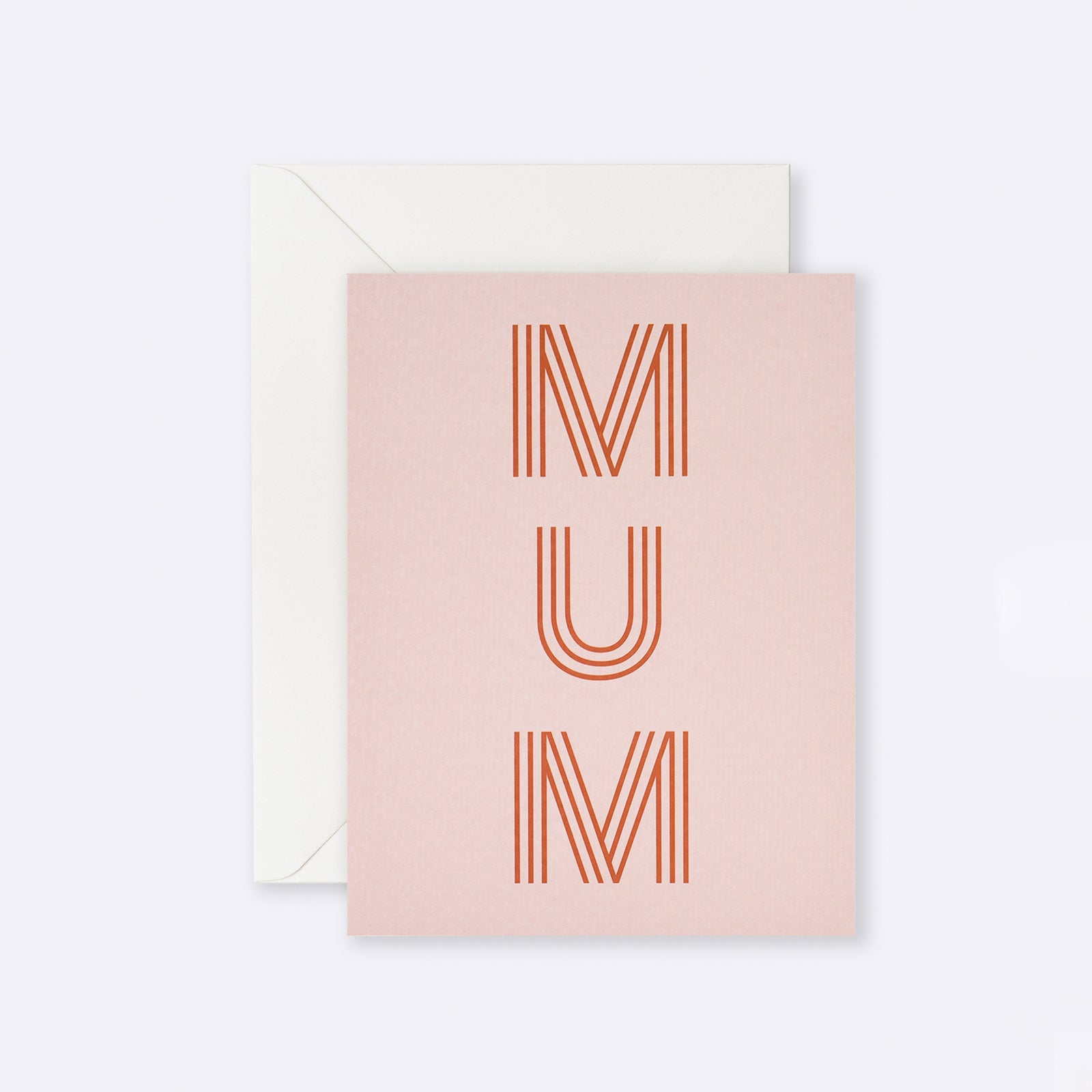 Card | Mum Stripe Letters by LETTUCE (card-mum-stripe-letters)