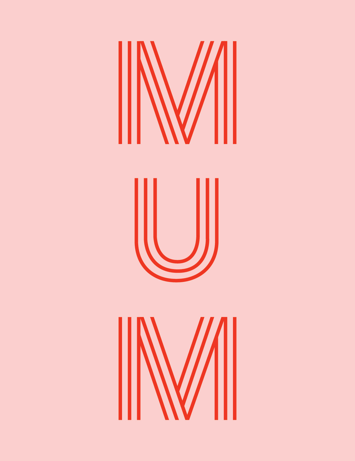 Card | Mum Stripe Letters by LETTUCE (card-mum-stripe-letters)