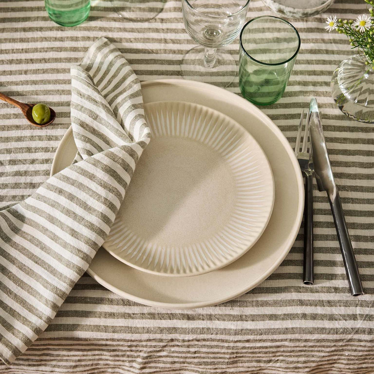 Tell Me More Leon Napkin | Seagrass