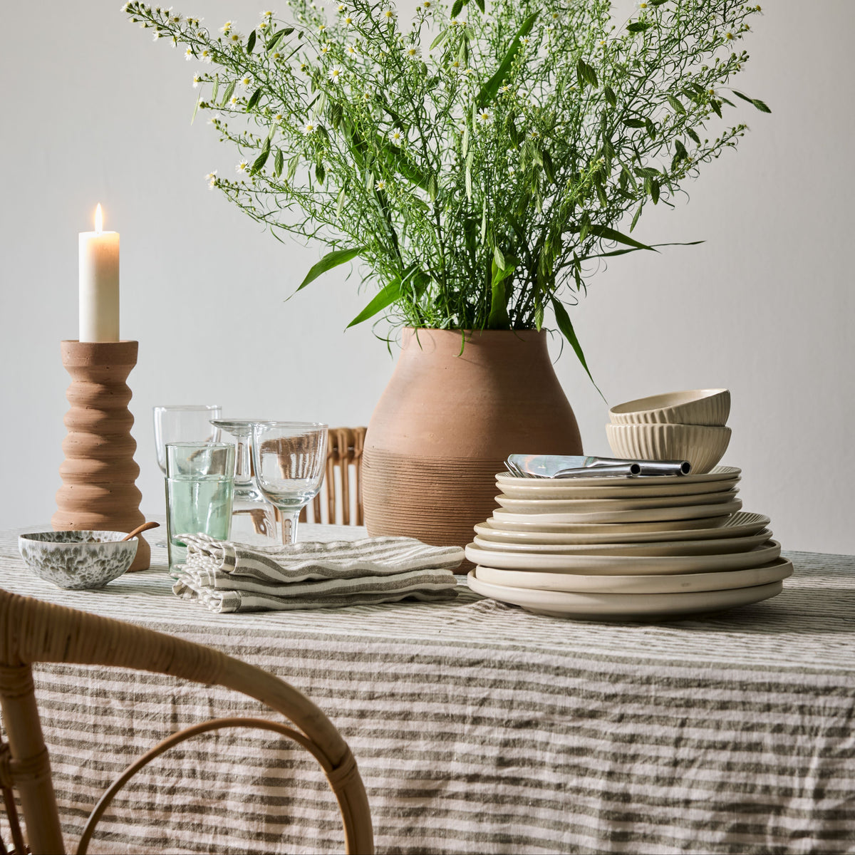 Tell Me More Leon Napkin | Seagrass