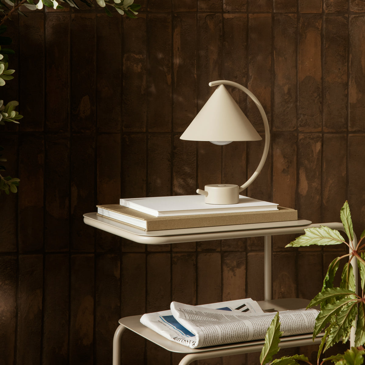 Level Side Table | Cashmere by FERM LIVING (hale-pot-holders-set-of-2-green-black)