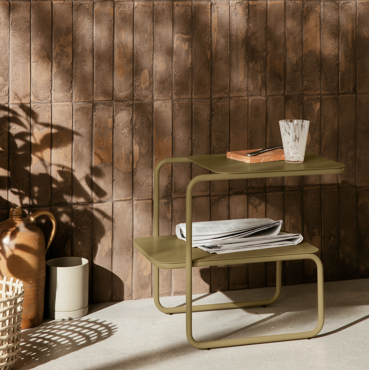 Level Side Table | Olive by FERM LIVING (level-side-table-olive)
