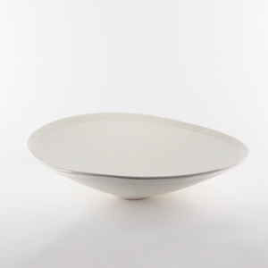 LOTUS CURVED PLATTER 38cm | WHITE