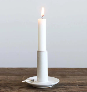 Lou Candle Holder | Grey White