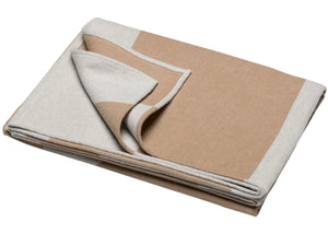 Luca Ecru Geo Blanket | Sand