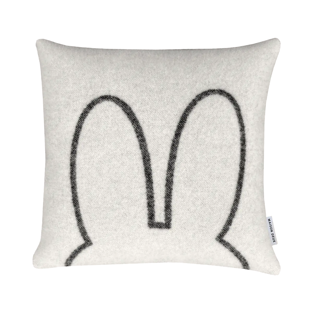 Maison Deux Miffy Wool Cushion Cover | White/Black