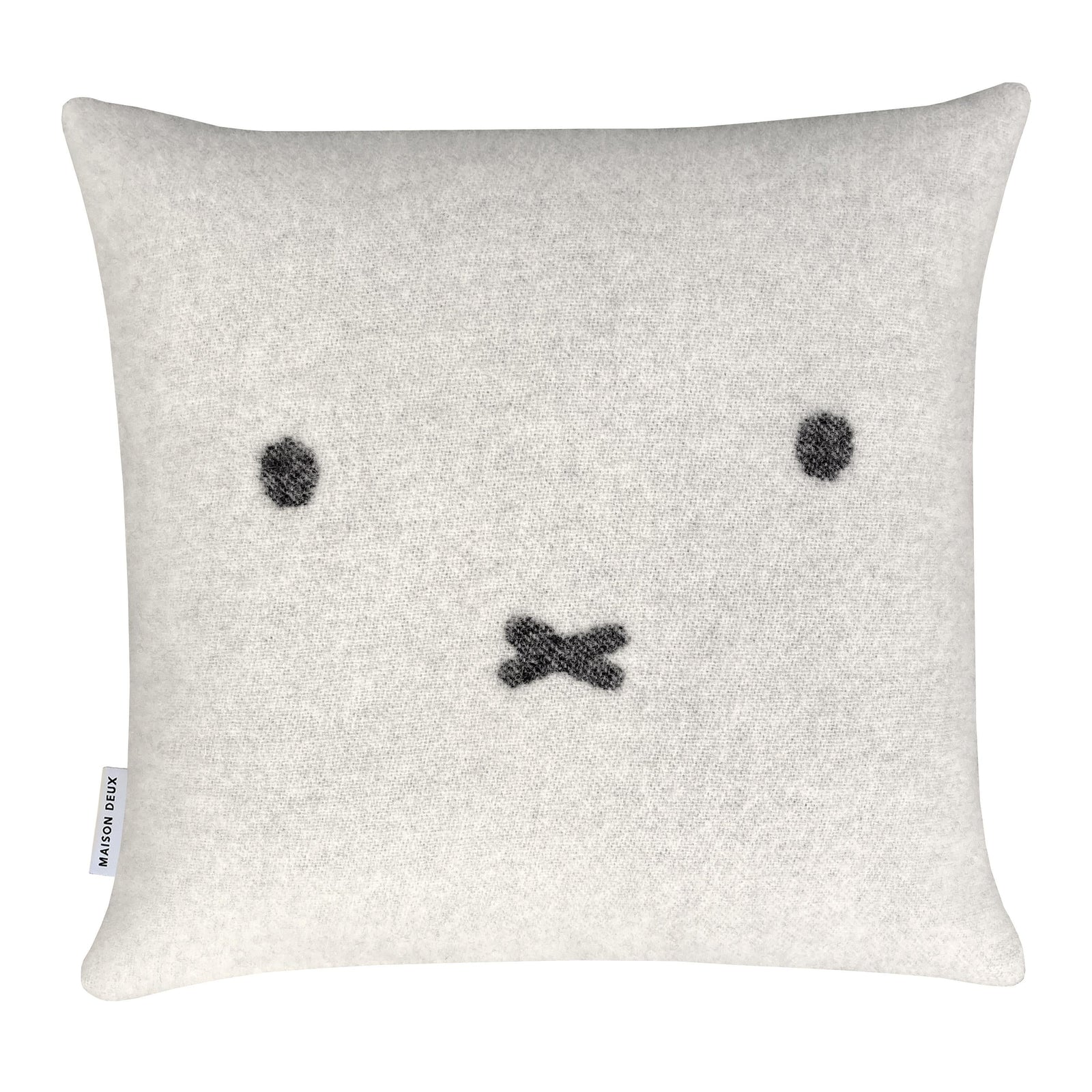 Maison Deux Miffy Wool Cushion Cover | White/Black
