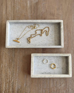 Majsa Marble Tray Small | Green by BLOOMINGVILLE (majsa-tray-green-marble)