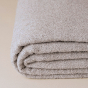 Saardè Merino Wool Throw | Latte/Grey