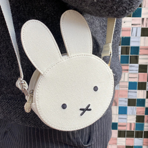 Miffy Canvas Ears Crossbody Bag S | Pink