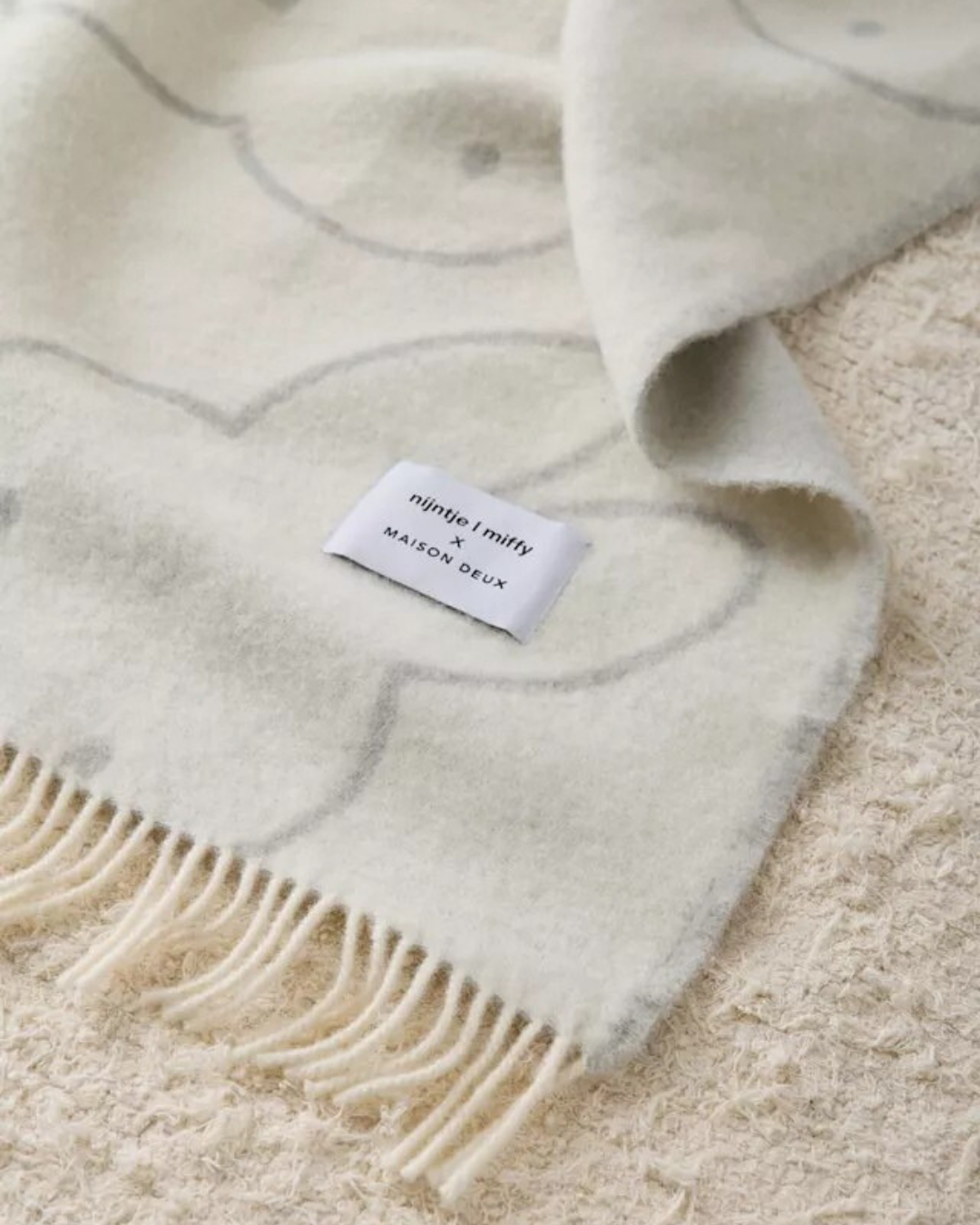 Maison Deux Miffy Blanket | White Cloud