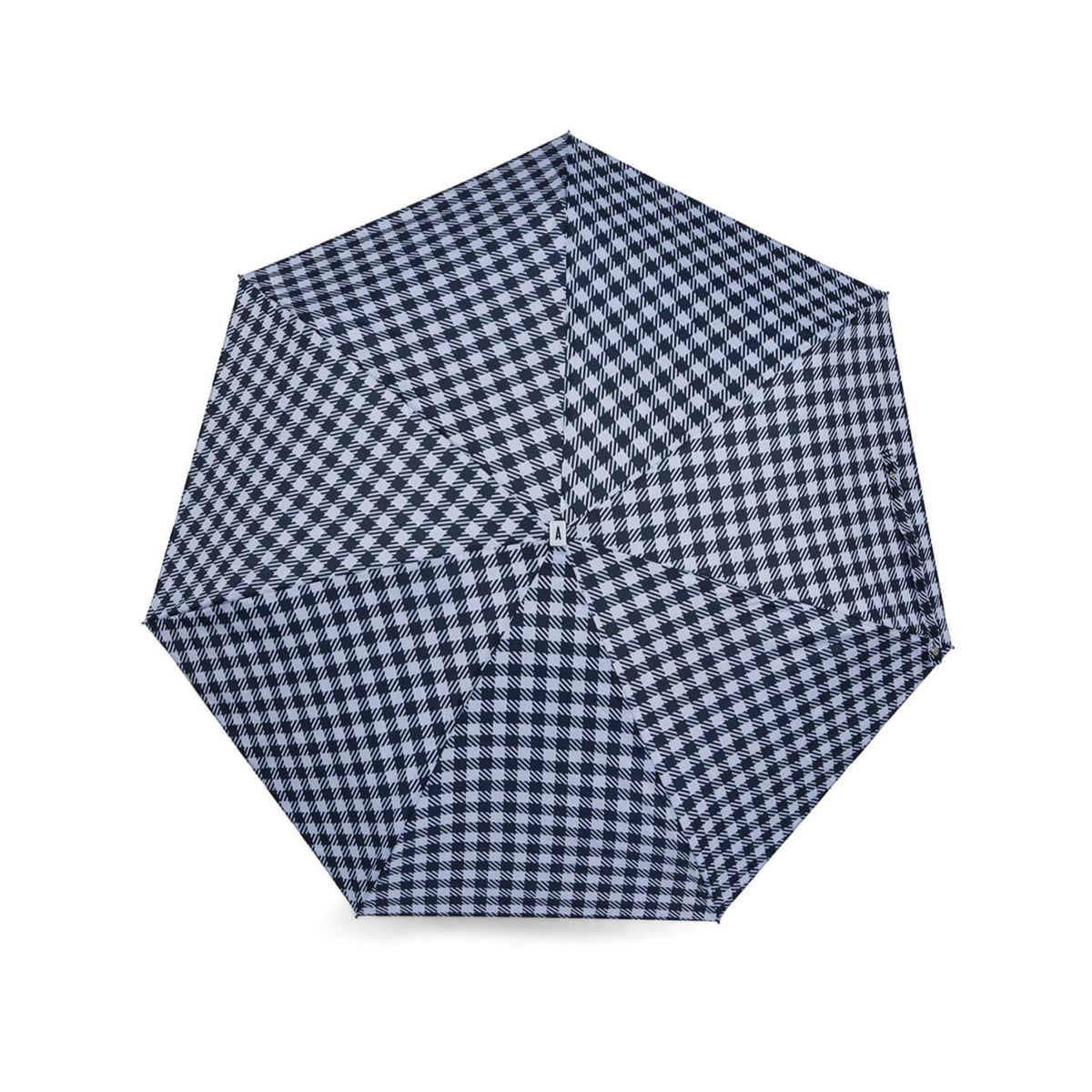 Micro Umbrella | Gingham-Black by ANATOLE (anatole-micro-umbrella-tweed-gingham-black-white)