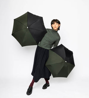 Micro Umbrella Bi Colour | Alma/Khaki-Black