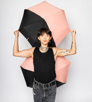 Micro Umbrella Bi Colour | Edith/Coral-Black