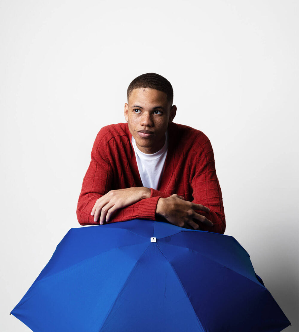 Anatole Micro Umbrella | Marguerite | Royal Blue