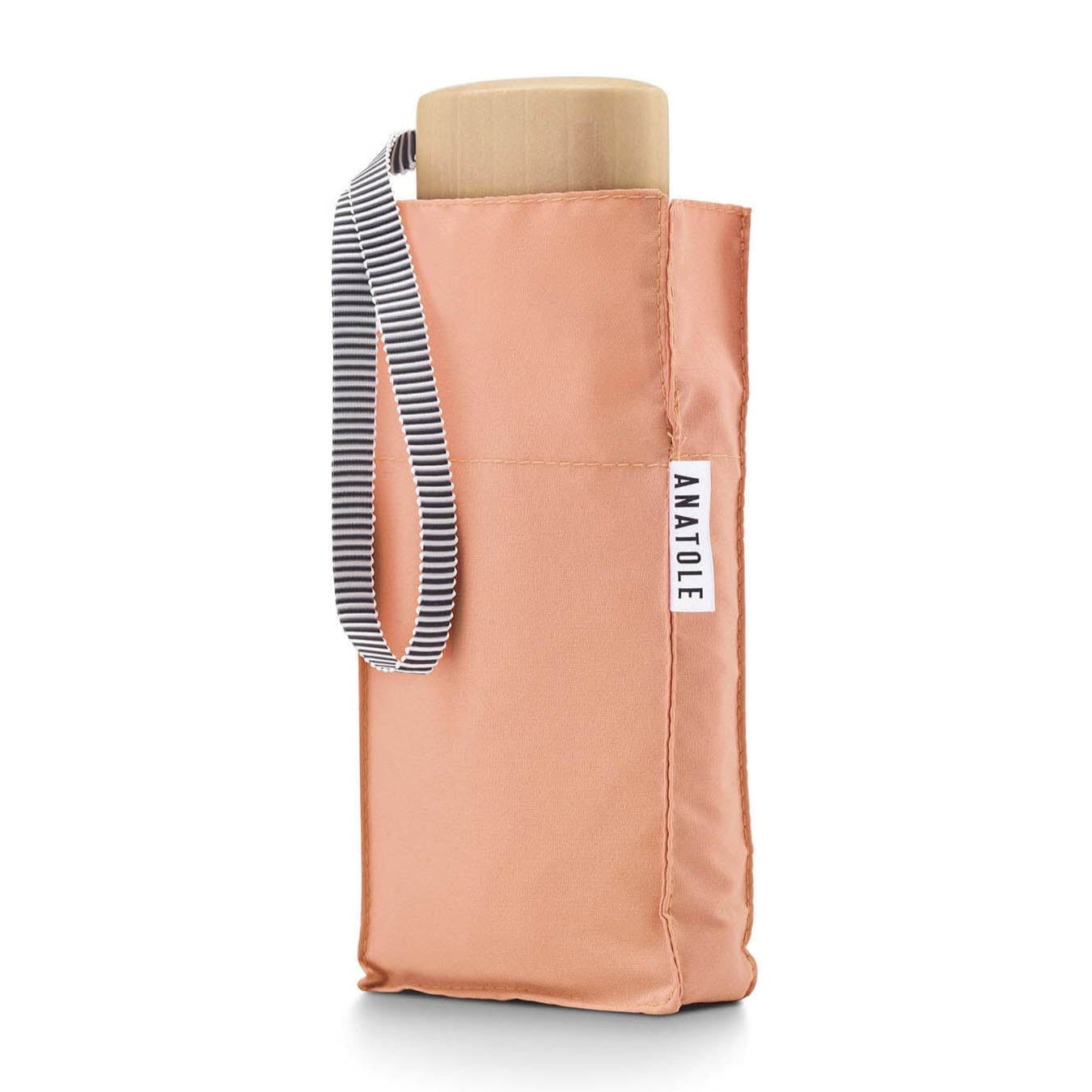 Micro Umbrella | Madeleine/Pink Blush by ANATOLE (anatole-pink-folding-micro-umbrella-madeleine)