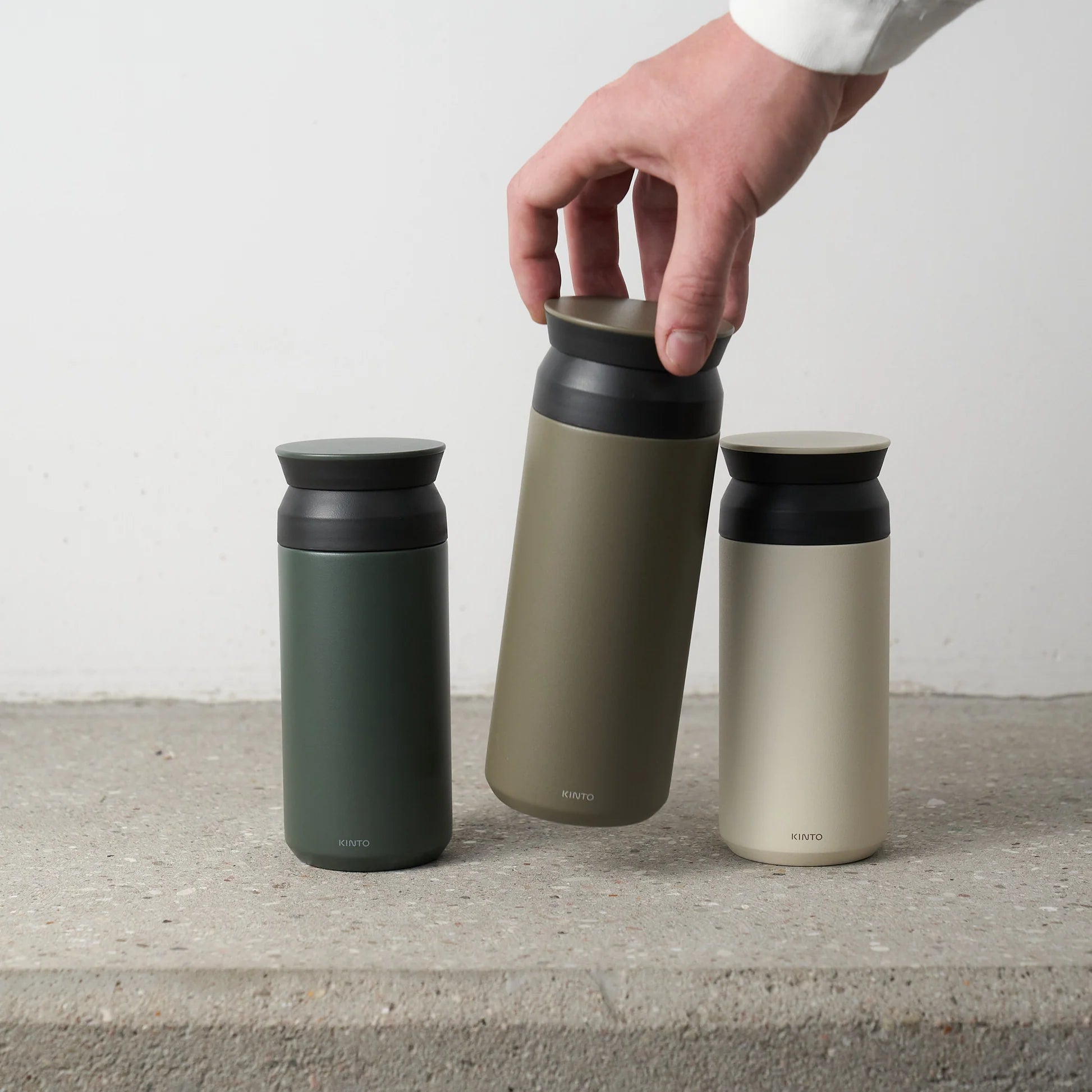 Kinto Travel Tumbler 350ml | Ash Green by KINTO (kinto-travel-tumbler-ash-green-350ml)