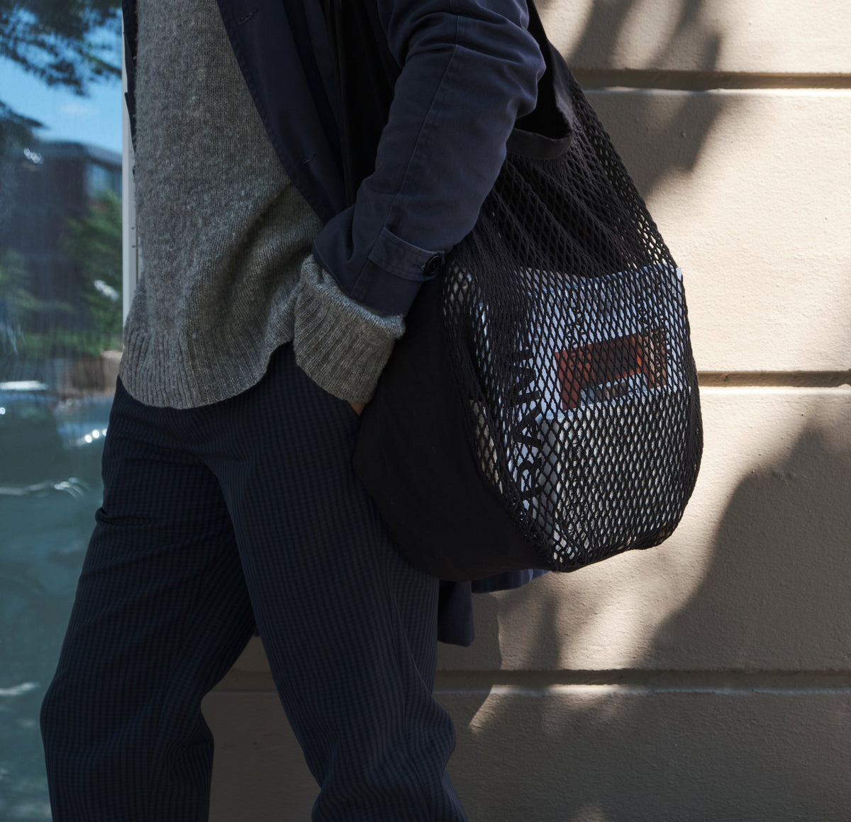 Net Shoulder Bag | Black by THE ORGANIC COMPANY (the-organic-co-net-shoulder-ba)