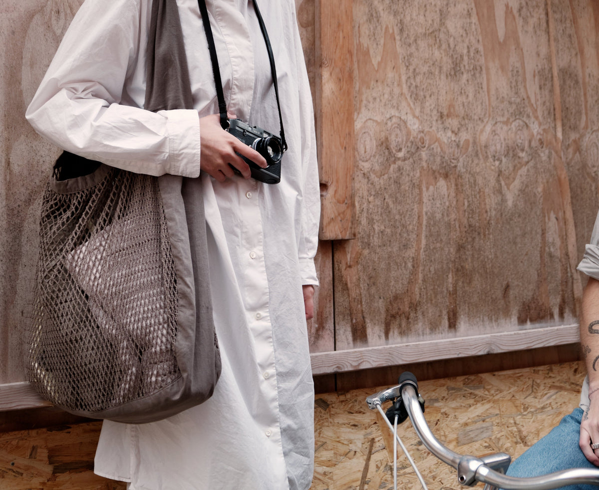 Net shoulder Bag | Clay by THE ORGANIC COMPANY (the-organic-company-net-shoulder-bag-clay)