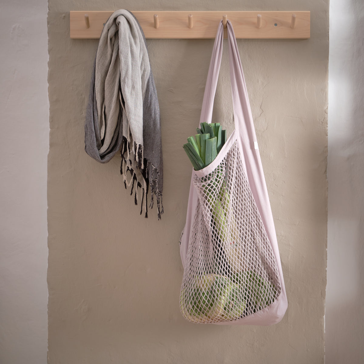 Net shoulder Bag | Lavender by THE ORGANIC COMPANY (the-organic-company-net-shoulder-bag-dusty-lavender)