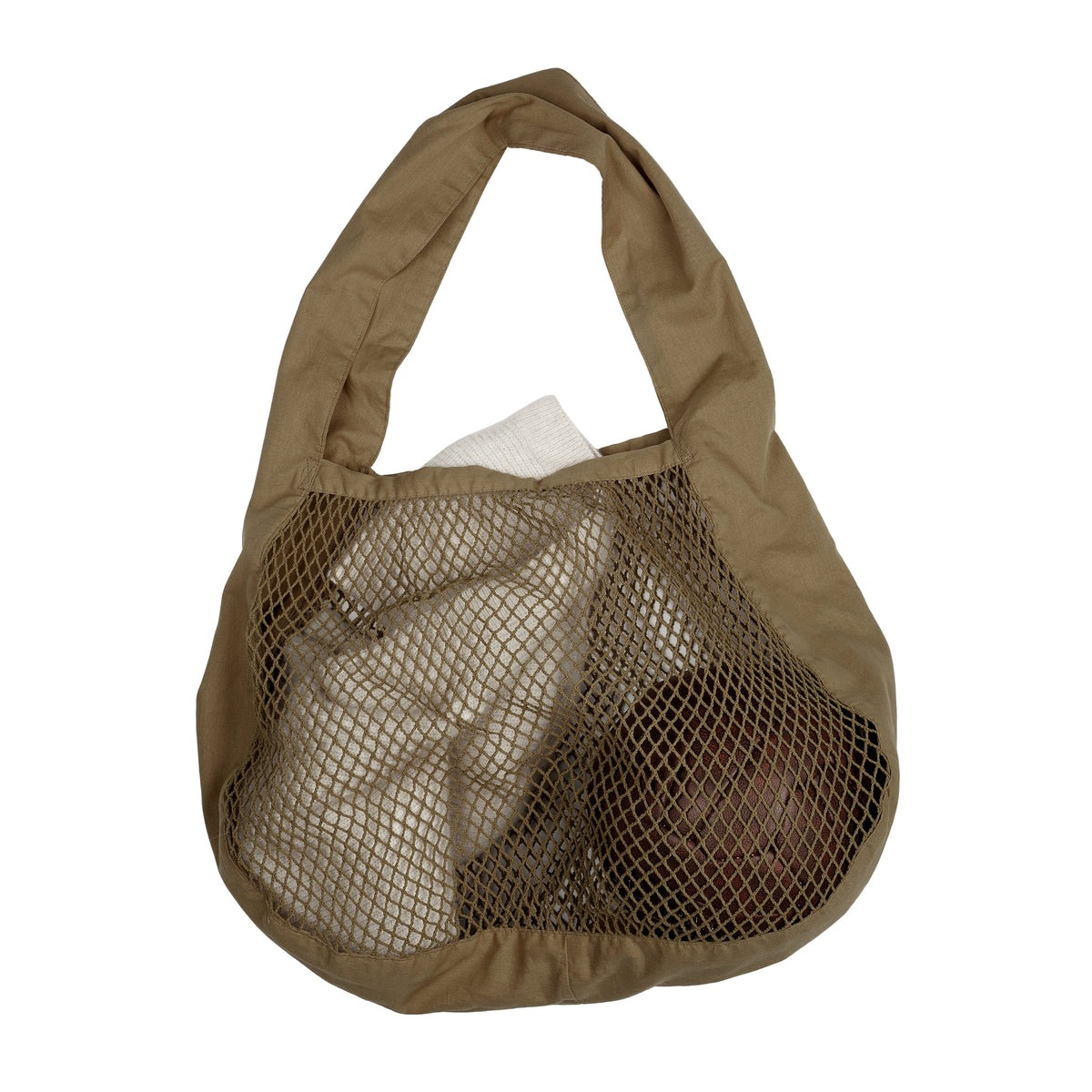 Net Shoulder Bag | Khaki by THE ORGANIC COMPANY (the-organic-company-net-shoulder-bag-khaki)