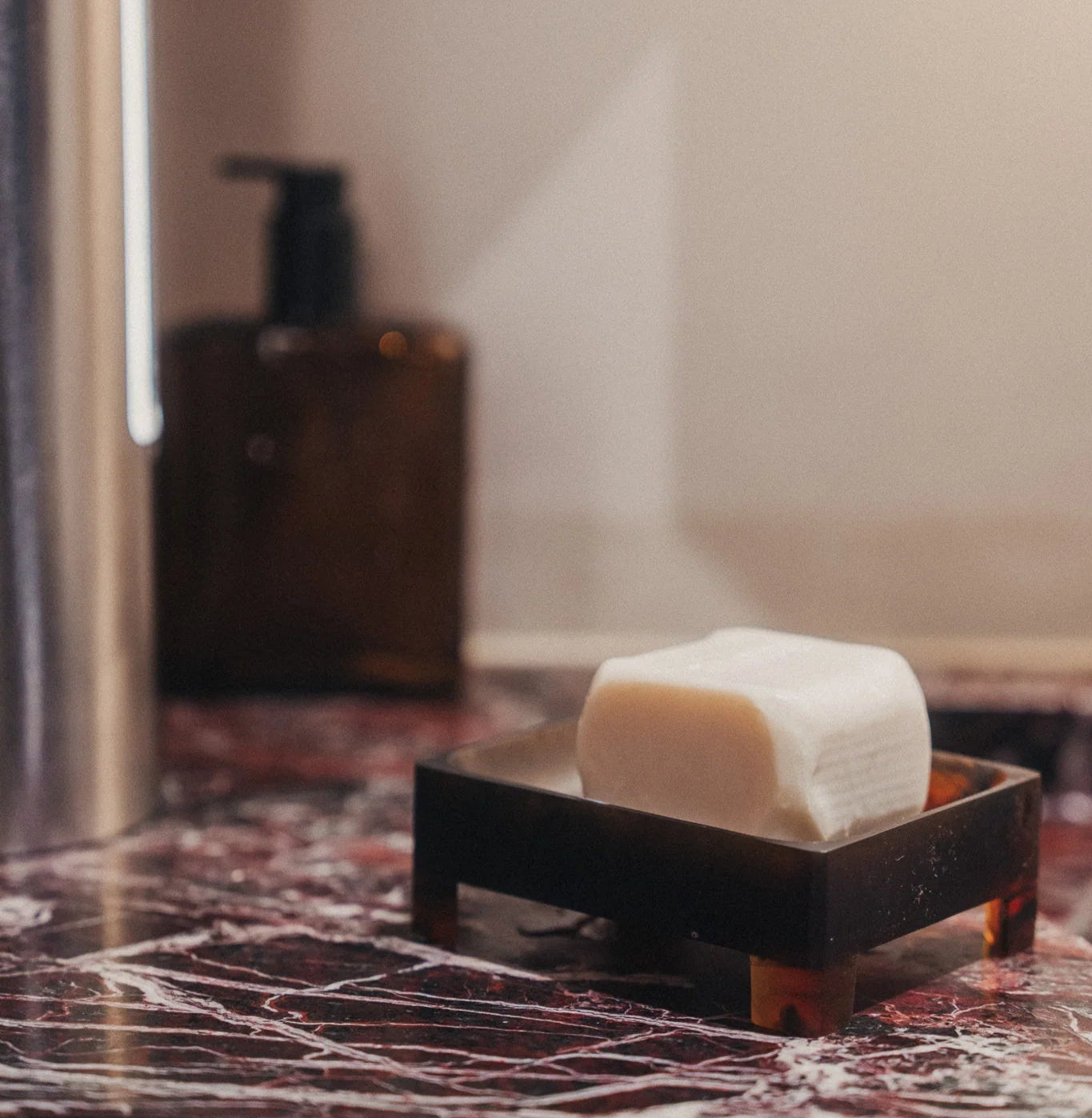 Flow Resin Structured Soap Dish | Earth by SAARDÉ (flow-resin-structured-soap-dish-earth)